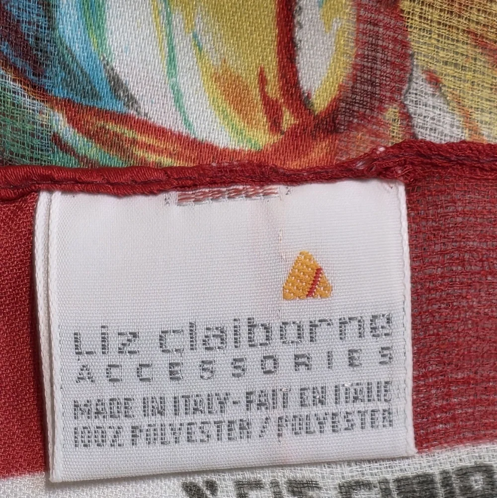 Liz Claiborne Tropical Fish Oblong Scarf